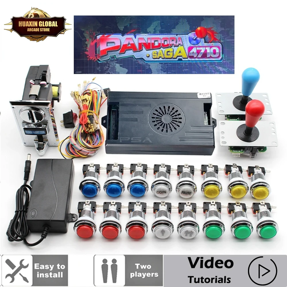 2 Player 4710 in 1 Pandora Sag - огляд і ціна Trackball Controller Arcade
