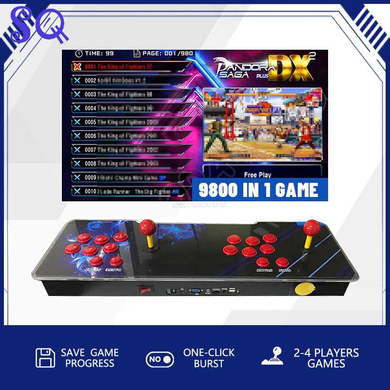 Pandora Saga DX 9800 All in On - огляд і ціна Trackball Controller Arcade